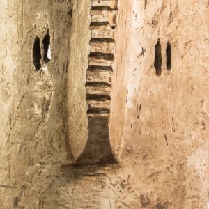 Art africain masque no 0016- 80 x22 cm